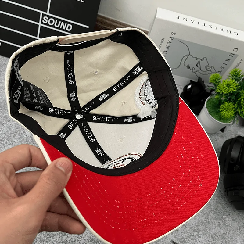 OFF WHITE BROOKLYN NETS RED BOTTOM THE EMPIRE STATE SIDE PATCH NEWS ERAS – EXCLUSIVE FITTED INC - Image 4