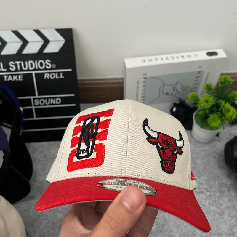 CHICAGO BULLS NBA DRAFT 9FIFTY WHITERED SNAPBACK - NEWS ERAS CAP