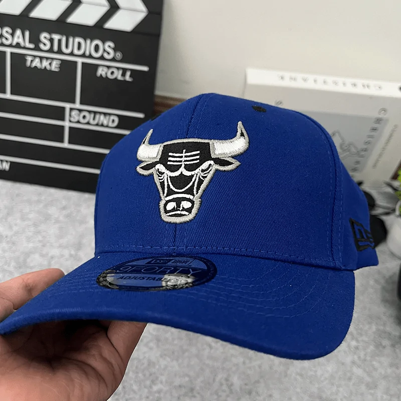 NEW ERA 9FORTY A-FRAME CHICAGO BULLS NBA PATCH TWO TONE GREY UV SNAPBACK - Image 2