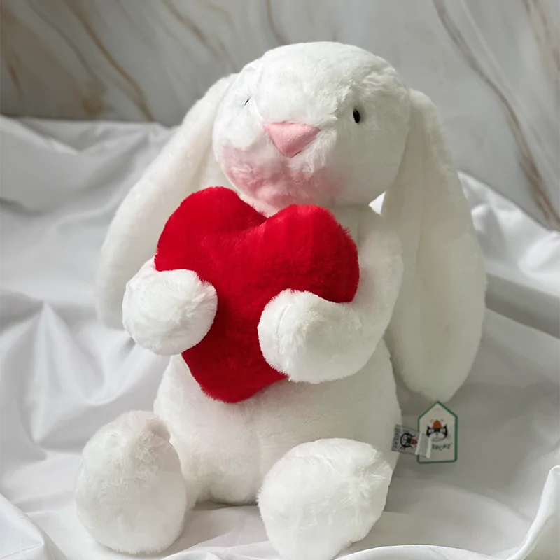 Jelly Cat Bunny Holding Red Heart - Image 6
