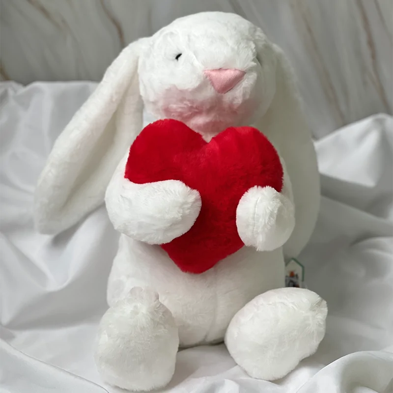 Jelly Cat Bunny Holding Red Heart - Image 5