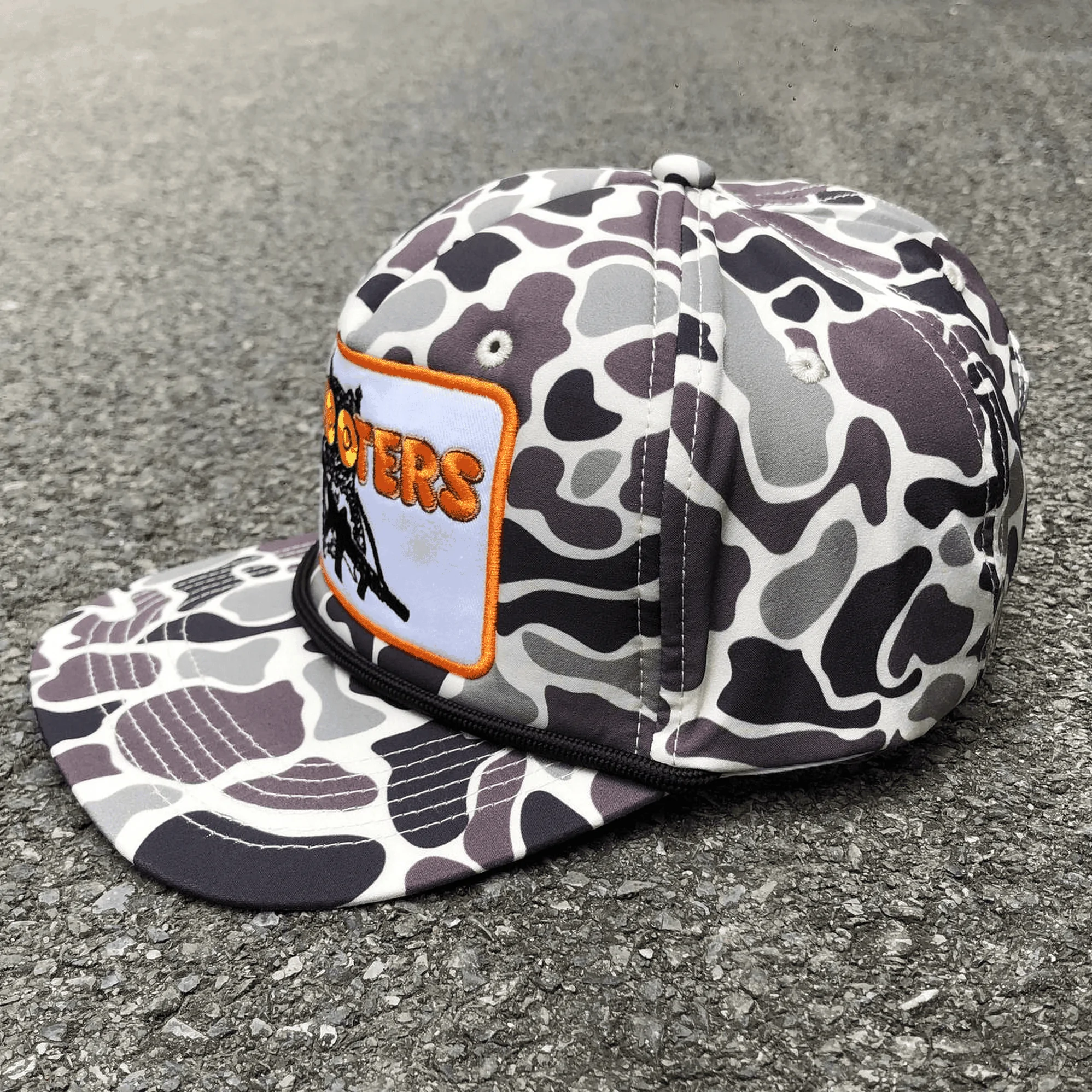 Camo SnapBack Hat with Shooters Patch for Men - Image 3