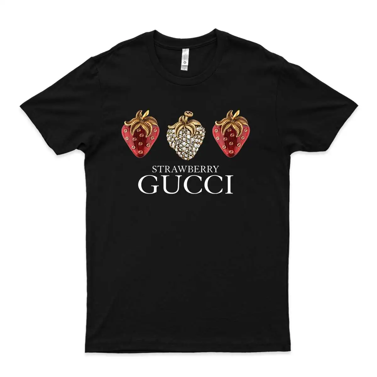G Strawberry Luxury Summer T Shirt Design
