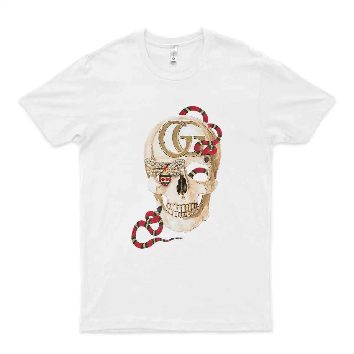G Awesome Logo - G Skull Bee And Sea Snakes Logo Fun Graphic T-Shirt