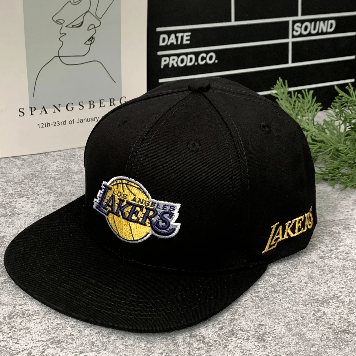Los Angeles Lakers Hat Cap Fitted Mens New Era 59th Black NBA HWC Sports - Image 4