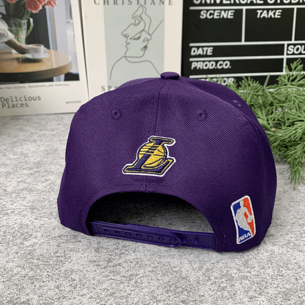 Los Angeles Lakers Hat Cap Fitted Mens New Era 59th Black NBA HWC Sports - Image 9