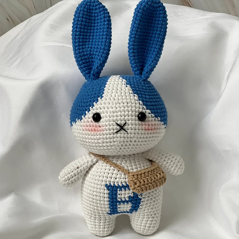 Blue-Eared Bunny Buddy Crochet - Image 7