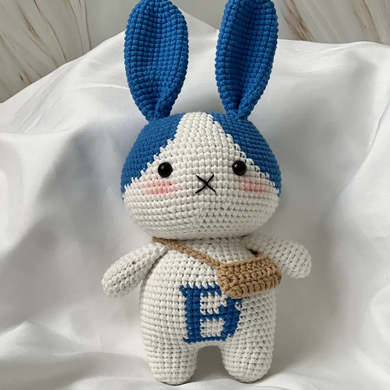 Blue-Eared Bunny Buddy Crochet - Image 6