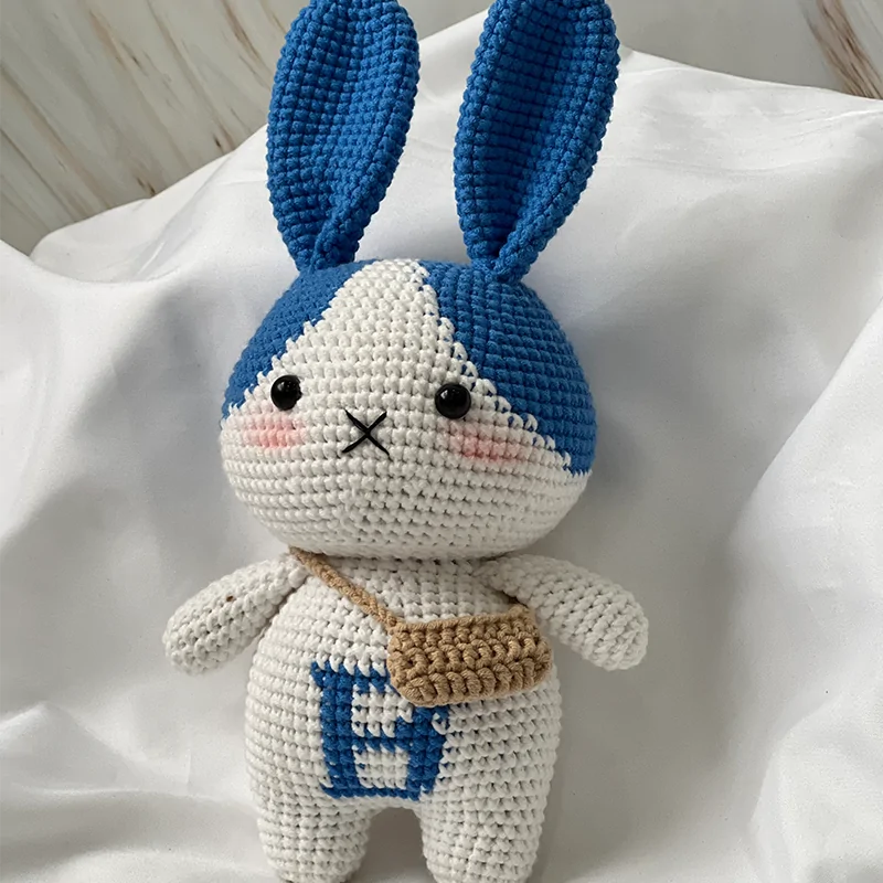 Blue-Eared Bunny Buddy Crochet - Image 5