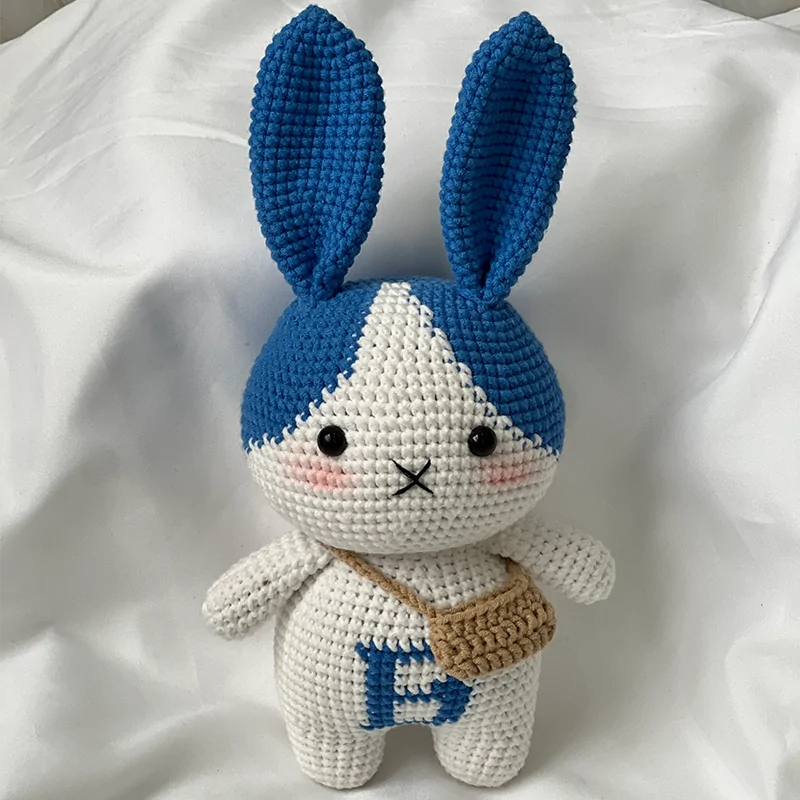 Blue-Eared Bunny Buddy Crochet - Image 12