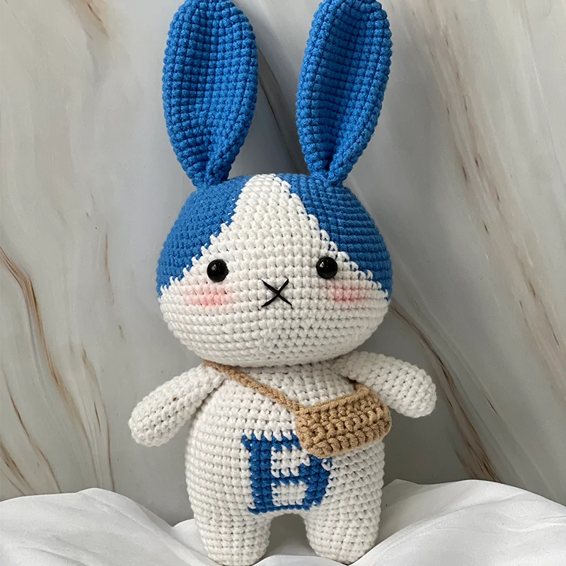 Blue-Eared Bunny Buddy Crochet - Image 10